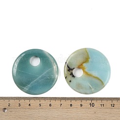 Natural Flower Amazonite Pendants&nbsp;G-C140-10G