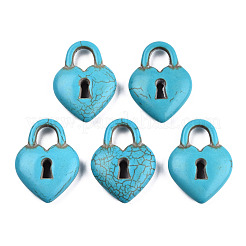 Synthetic Turquoise Gemstone Pendants&nbsp;TURQ-S283-04A