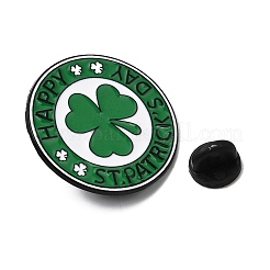 Saint Patrick's Day Alloy Enamel Brooches&nbsp;JEWB-D310-05EB-02