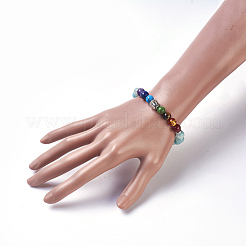 Natural Flower Amazonite Stretch Bracelets&nbsp;BJEW-JB03905-04