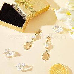 Rectangle 304 Stainless Steel Pendant Cabochon Settings&nbsp;FIND-CA0004-72