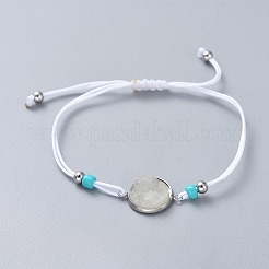 Adjustable Nylon Thread Braided Beads Bracelets&nbsp;X-BJEW-JB04440
