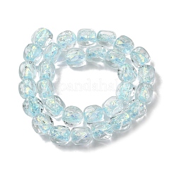 Handmade Foil Lampwork Beads Strands&nbsp;FOIL-C002-01F