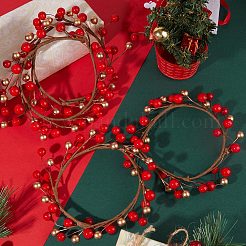 Plastic Artificial Berry Candle Ring&nbsp;AJEW-WH0401-05
