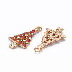 Rack Plating Alloy Enamel Pendants&nbsp;ENAM-S126-044-NR