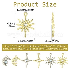 30Pcs 6 Styles Alloy & Resin Pendants Sets&nbsp;FIND-FS0004-90