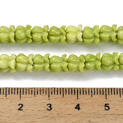 Synthetic Coral Carved Beads Strands&nbsp;BSHE-P034-03A
