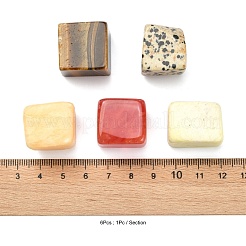 6Pcs 6 Style Natural & Synthetic Gemstone Beads&nbsp;G-FS0001-93