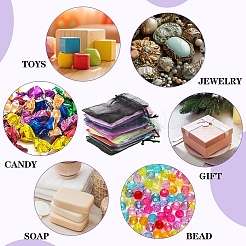 100Pcs Rectangle Organza Drawstring Bags&nbsp;CON-YW0001-87