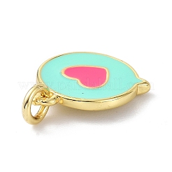 Eco-Friendly Brass Enamel Pendants&nbsp;KK-C220-04G