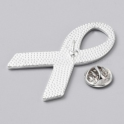 October Breast Cancer Pink Awareness Ribbon Enamel Pins&nbsp;JEWB-WH0010-63P-02