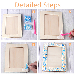 DIY Ocean Theme Photo Frame Making Kit&nbsp;DIY-OC0010-13