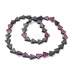Transparent Electroplate Glass Bead Strands&nbsp;EGLA-C002-HP01