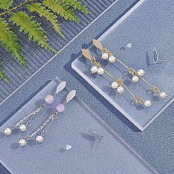 30Pcs 3 Colors 304 Stainless Steel Stud Earring Findings&nbsp;STAS-UN0017-99