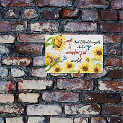 Rectangle with Word Vintage Metal Iron Sign Poster&nbsp;AJEW-WH0157-202