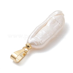 Natural Baroque Pearl Keshi Pearl Pendants&nbsp;PALLOY-JF04998