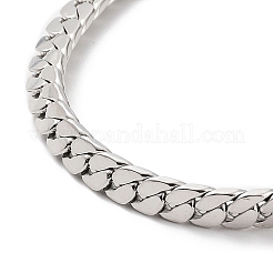 Non-Tarnish 304 Stainless Steel Curb Chain Bracelet&nbsp;BJEW-K226-01B-P