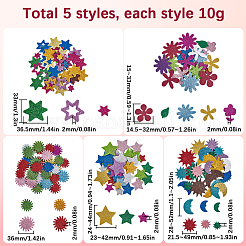 5 Sets 5 Styles EVA Plastic Self-Adhesive Foam Stickers&nbsp;DIY-SP0002-69