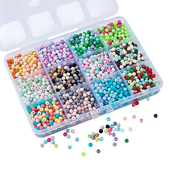 72G 12 Colors Opaque Acrylic Beads&nbsp;OACR-TA0003-91
