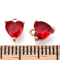 Valentine's Day Brass Charms&nbsp;ZIRC-Q021-020G-NF