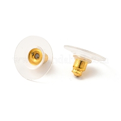 Brass Bullet Clutch Earring Backs&nbsp;KK-I057-G