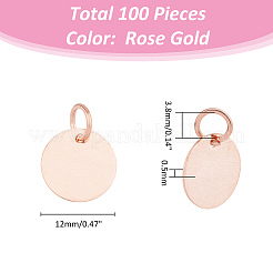 100Pcs Brass Charms&nbsp;KK-FH0007-28B