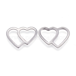 Tarnish Resistant Valentine's Day 304 Stainless Steel Linking Rings&nbsp;STAS-L238-071P