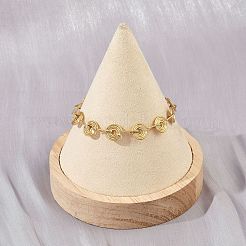 304 Stainless Steel Link Chain Bracelets for Women&nbsp;BJEW-Z143-26G