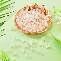 100Pcs Crackle Transparent Glass Beads&nbsp;GLAA-TADJ0001-12J