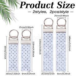 2 Bags Rectangle Felt Tab Blank Keychains&nbsp;KEYC-BC0001-25B