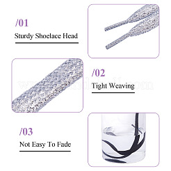 3 Pairs 3 Colors Polyester Cord Shoelace&nbsp;AJEW-TA0002-36B
