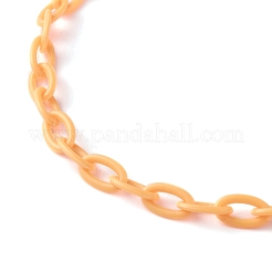 Personalized ABS Plastic Cable Chain Necklaces&nbsp;NJEW-JN03220-02