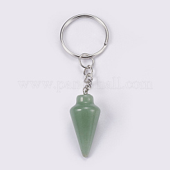 Natural Green Aventurine Keychain&nbsp;KEYC-P041-A011