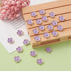 Light Gold Plated Alloy Enamel Pendants&nbsp;ENAM-YW0002-20D