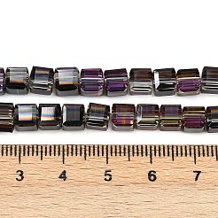 Electroplate Glass Beads Strands&nbsp;EGLA-B011-07A-HP02
