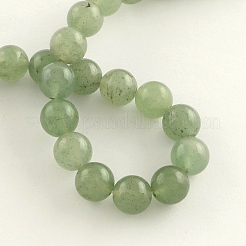 Natural Gemstone Green Aventurine Round Bead Strands&nbsp;G-R265-4mm
