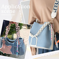DIY Letter Acrylic Keychain Making Kits&nbsp;DIY-SC0029-39B