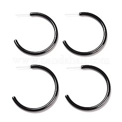 Hypoallergenic Bioceramics Zirconia Ceramic Ring Stud Earrings&nbsp;EJEW-Z023-01G