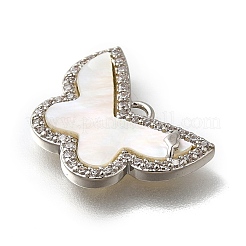 Brass Micro Pave Cubic Zirconia Pendants&nbsp;KK-Q035-05P