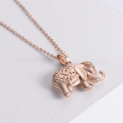 Vintage African Elephant Stainless Steel Pendant Necklaces for Women&nbsp;KR8617