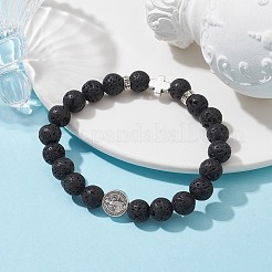 Natural Lava Rock Stretch Bracelets&nbsp;BJEW-JB10107