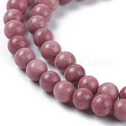 Natural Rhodonite Bead Strands&nbsp;G-L417-08-6mm