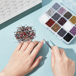 300G 15 Style Glass Seed Beads&nbsp;SEED-NB0001-38