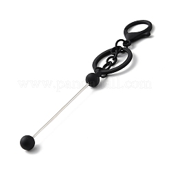 Spray Painted Alloy Bar Beadable Keychain for Jewelry Making DIY Crafts&nbsp;KEYC-A011-02E