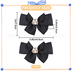 Polyester Bowknot Shoe Decorations&nbsp;FIND-WH0002-18A