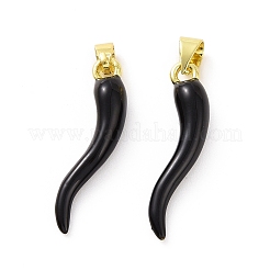 Rack Plating Brass Enamel Charms&nbsp;KK-C008-19G-01