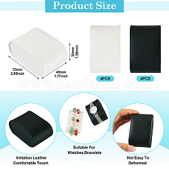 8Pcs 2 Colors Imitation Leather Watch Display Pillows&nbsp;ODIS-TA0001-05