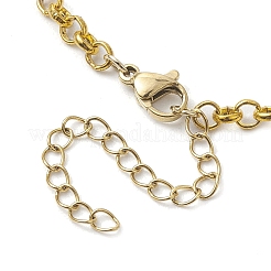 Natural Pearl & Iron Rolo Chain Bracelets&nbsp;BJEW-JB10364