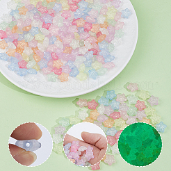 300Pcs Luminous Transparent Acrylic Beads&nbsp;MACR-PA0001-81