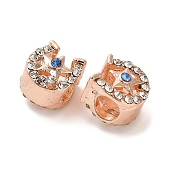 Alloy Rhinestone European Beads&nbsp;FIND-Q115-06RG